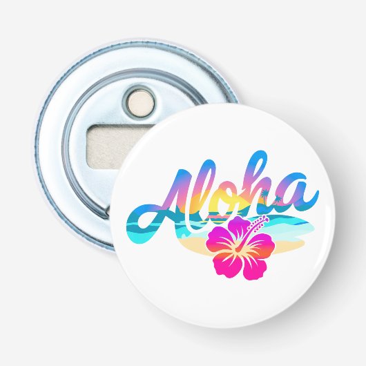 Aloha Summer Button Flesopener (Voorkant)