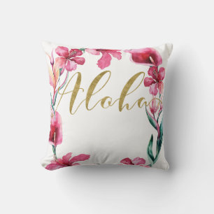 Aloha Summer Floral Hibiscus Flower Wreater Kussen