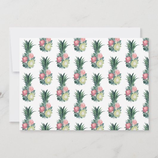 Aloha Summer Luau Party Invitation Kaart (Achterkant)