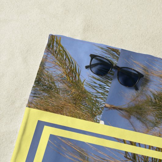 Aloha Summer Palm Trees Strandlaken (In situ)