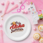 Aloha Summer Papieren Bordje (Feest)