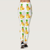 Aloha Summer Pineapple_ Hawaiiaanse eilanden Leggings (Achterkant)