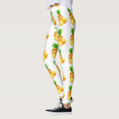 Aloha Summer Pineapple_ Hawaiiaanse eilanden Leggings (Links)
