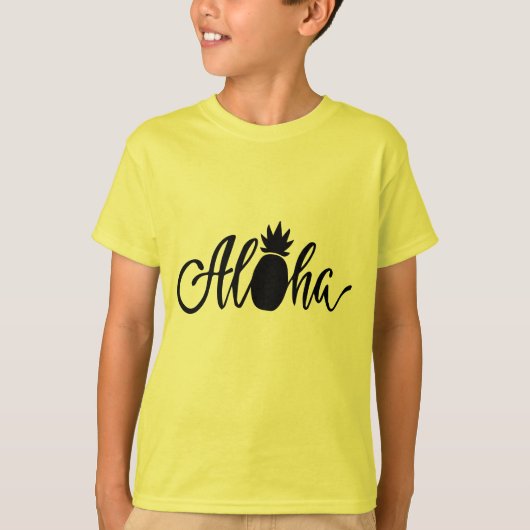Aloha Summer Pineapple T-shirt (Voorkant)