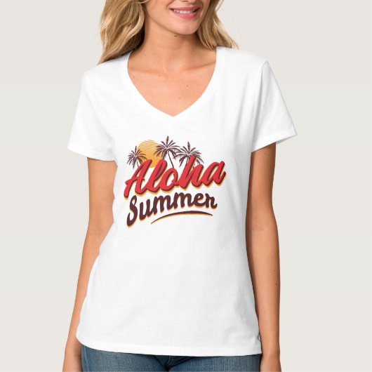 Aloha Summer T-shirt (Voorkant)