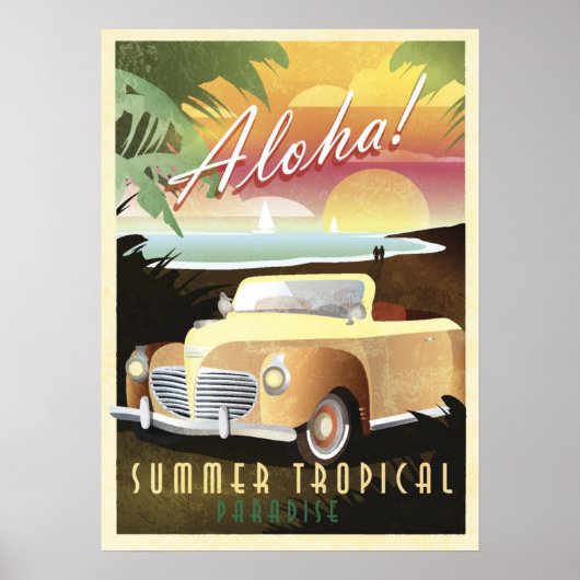 Aloha! Summer Tropical Paradise Poster (Voorkant)