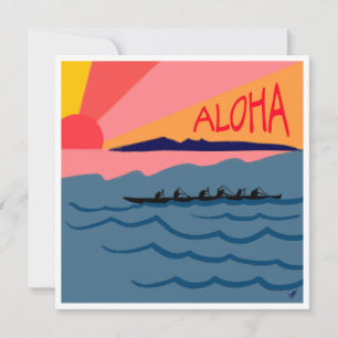 Aloha Sunset Note Kaart