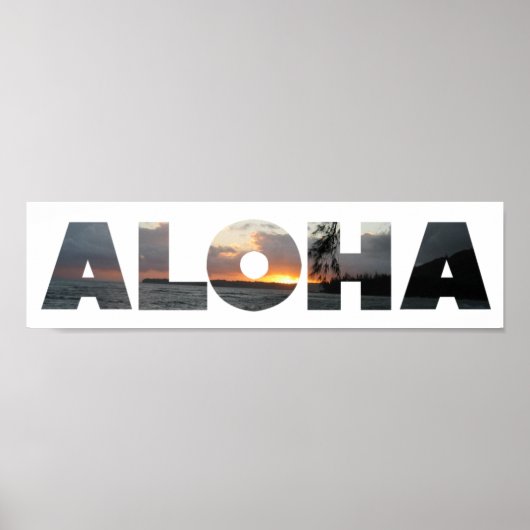 Aloha Sunset Poster (Voorkant)