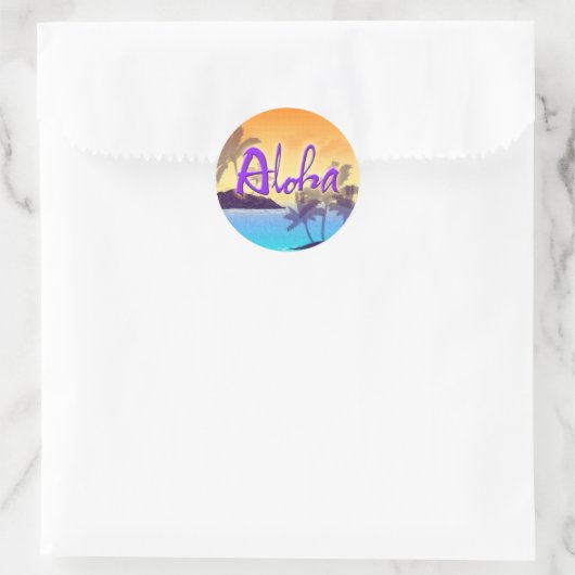 Aloha Sunset Sticker (Tas)