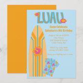 Aloha Surf Board Birthday Uitnodiging (Voorkant / Achterkant)