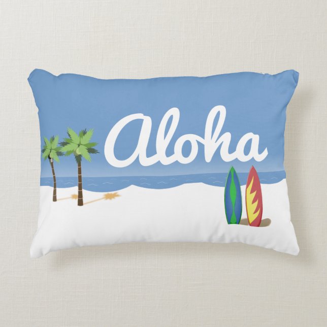 Aloha Surf Decoratief Kussen (Voorkant)