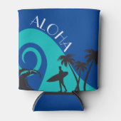 Aloha Surf en Palm Trees Blikjeskoeler (Voorkant)