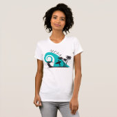 Aloha Surf en Palm Trees Modern T-shirt (Voorkant volledig)
