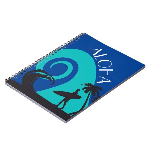 Aloha Surf en Palm Trees Notitieboek (Linkerzijde)
