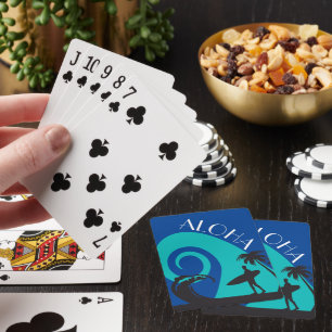 Aloha Surf en Palm Trees Pokerkaarten