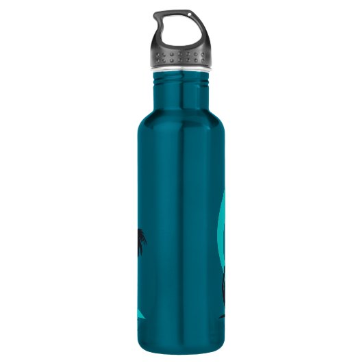 Aloha Surf en Palm Trees Waterfles (Achterkant)