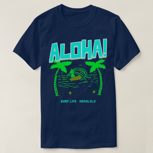 Aloha Surf Life Honolulu T-shirt (Design voorkant)