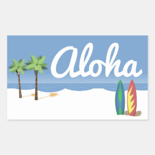 Aloha Surf Rechthoekige Sticker