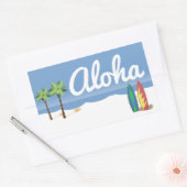 Aloha Surf Rechthoekige Sticker (Envelop)