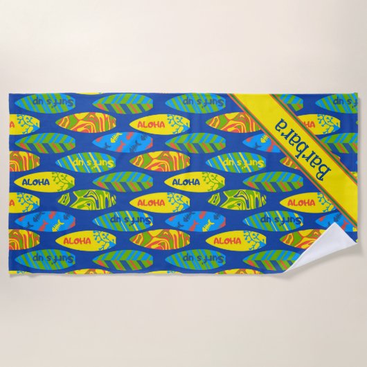 Aloha Surfboards Strandlaken (Voorkant)