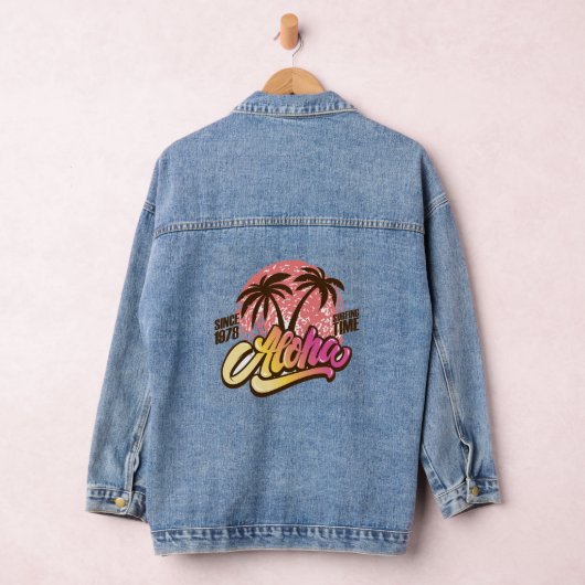 Aloha surfen tijd denim jacket (Hangar)