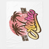 Aloha surfen tijd fleece deken (Voorkant)