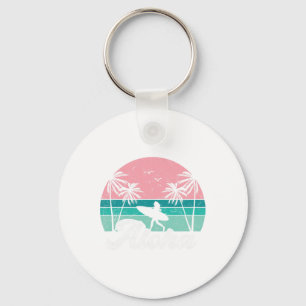Aloha Surfer Girl Hawaï Vintage Hawaïaans Surfen Sleutelhanger