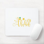 Aloha-Surfer- Palms-Tropisch-Retro-Beach-Funny Muismat (Met muis)