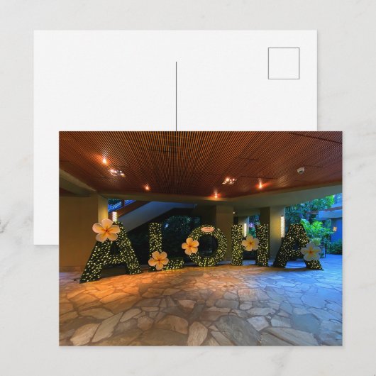 Aloha teken #2 Briefkaart (Voorkant / Achterkant)