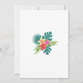 Aloha Tiki Feest Verjaardag Lei Aloha Kaart (Achterkant)
