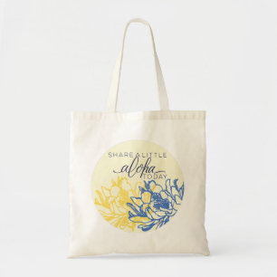 Aloha Tote Bag Deel een Beetje Aloha (lege achterk