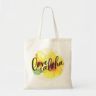 Aloha Tote Bag Hibiscus Liefde & Aloha (lege achte