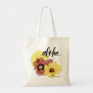 Aloha Tote Tas Hau Hibiscus Aloha (lege achterkant