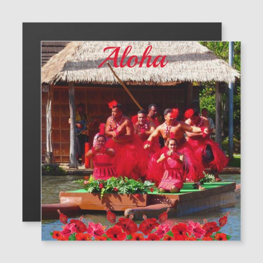 Aloha, traditionele Tunga Polynesiaanse dansers (Voorkant / Achterkant)