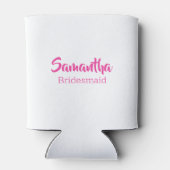 Aloha Tribe Bruidsmeisje Monogram Blikjeskoeler (Achterkant)