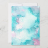 Aloha Tropical Baby shower Invitation Kaart (Achterkant)