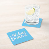 Aloha Tropical Beach ontwerp Kartonnen Onderzetters (Insitu)