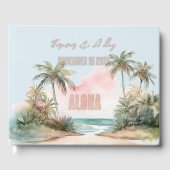 Aloha Tropical Beach Palm Trees Wedding Gastenboek (Voorkant)