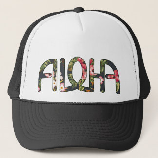 Aloha Tropical Black Trucker Pet