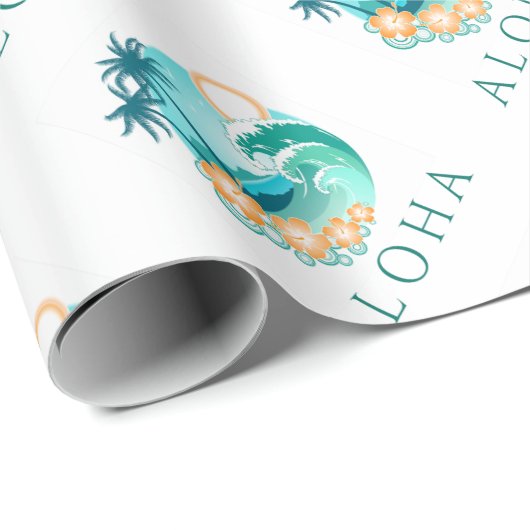 Aloha Tropical Cadeaupapier (Rol Hoek)