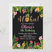 Aloha Tropical Chalkboard uitnodiging (Voorkant)