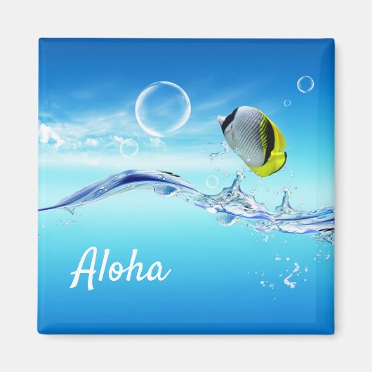 Aloha Tropical Fish Magnet (Voorkant)