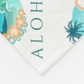 Aloha Tropical Fleece Deken (Hoek)