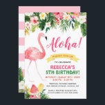 Aloha Tropical Floral Luau Kids Birthday Party Kaart<br><div class="desc">Aloha Tropische Floral Luau heeft de Birthday Party uitgenodigd. (1) Voor verdere aanpassing, gelieve de "pas verder"verbinding aan en ons ontwerphulpmiddel te gebruiken om deze sjabloon te wijzigen. (De achtergrondkleur is verwisselbaar en alle elementen zijn verstelbaar/verwijderbaar.) (2) Als u de voorkeur geeft aan Zelfkledikkerpapier/matte afwerking, kunt u overwegen het type...</div>