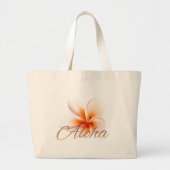 ALOHA TROPICAL FLOWER GROTE TOTE BAG (Voorkant)