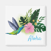 Aloha Tropical Flowers Magnet (Voorkant)