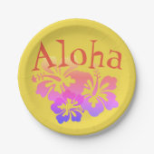 Aloha Tropical Flowers Paper Bord (Voorkant)