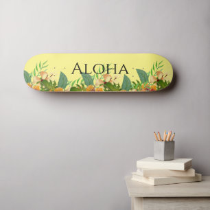 Aloha Tropical Flowers Persoonlijk Skateboard