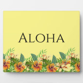 Aloha Tropical Flowers Tabletop Art Fotoplaat (Voorkant)
