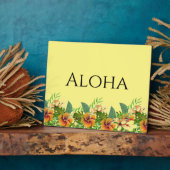Aloha Tropical Flowers Tabletop Art Fotoplaat (Zijkant)